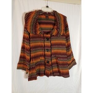 Women's Multiples Multicolor Jacket Size 1X